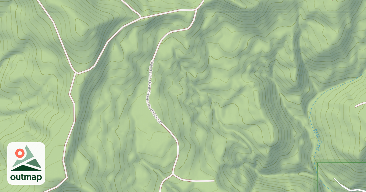 Map of USFS Motor Vehicle Use Map Roads {14ADD37C-3908-4728-B15F-C0AD76DA441E}