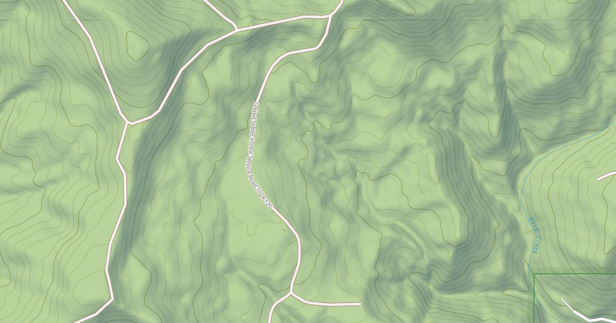 Map preview of USFS Motor Vehicle Use Map Roads {14ADD37C-3908-4728-B15F-C0AD76DA441E}