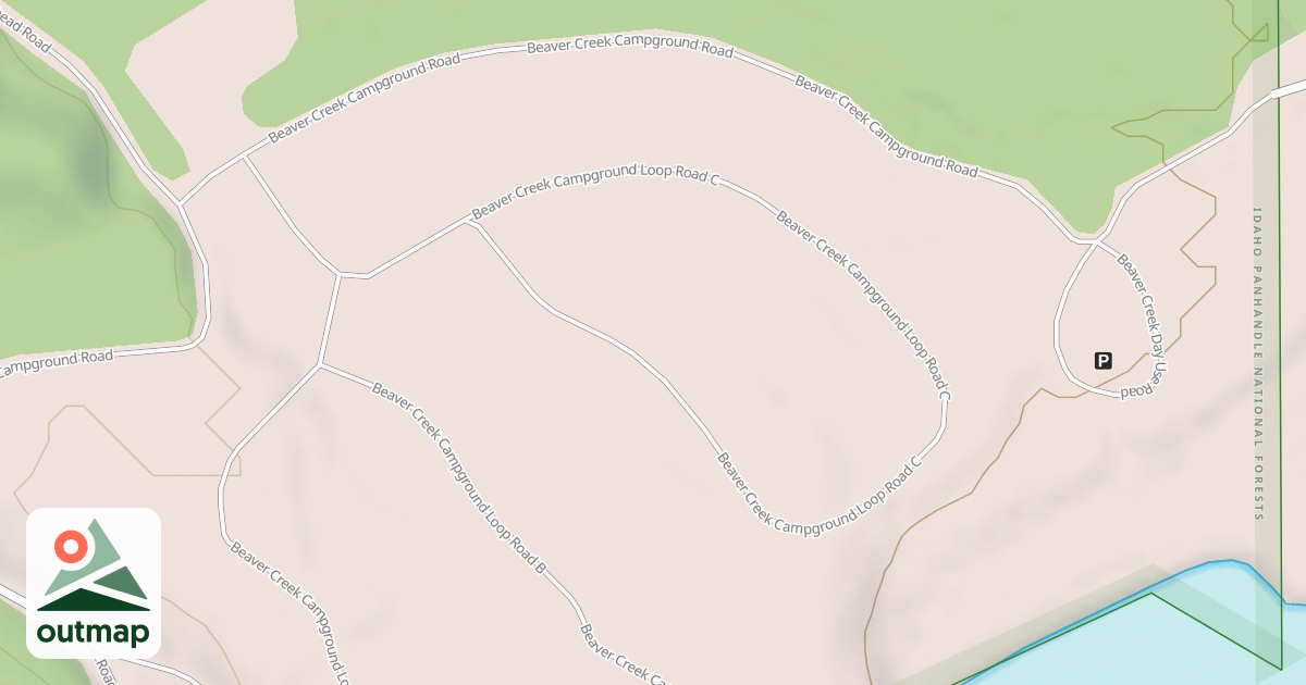 Map of BEAVER CREEK CAMPGROUND LOOP C