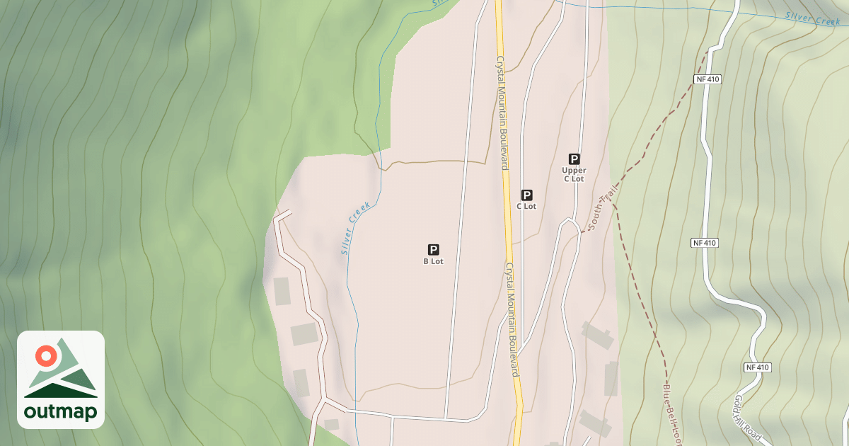 Map of CRYSTAL MTN SPUR