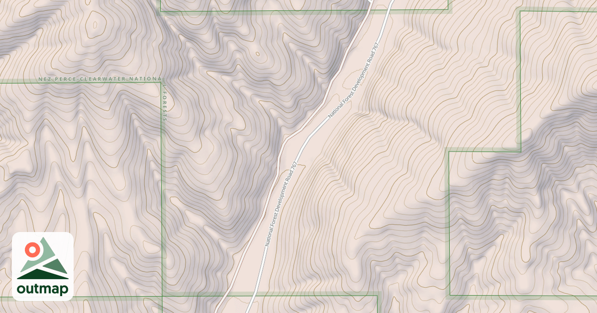 Map of N F PALOUSE RIVER C
