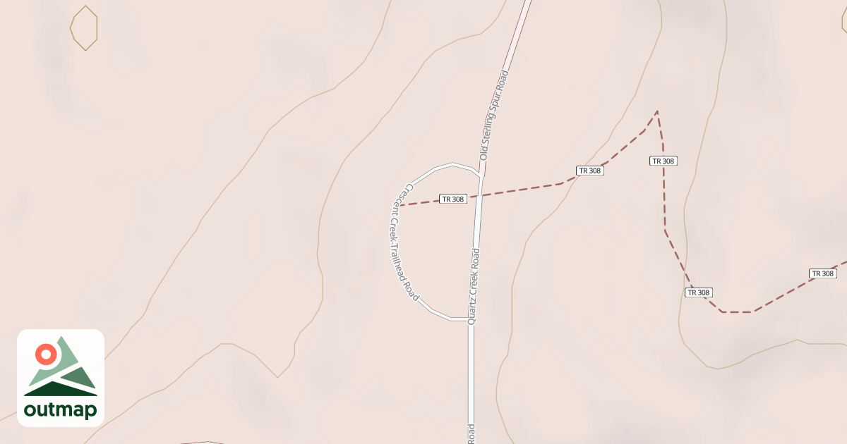 Map of CRESCENT CREEK TRAILHEAD