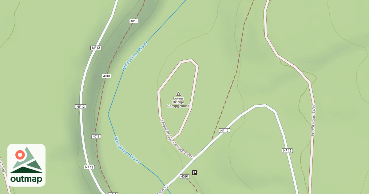 Map of LOWER BRIDGE C.G