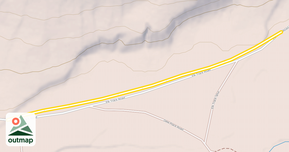 Map of Fish Creek Road Snowmobile Trail