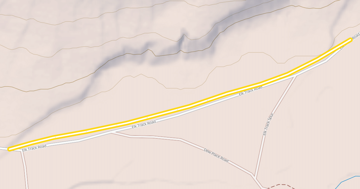 Map preview of Fish Creek Road Snowmobile Trail