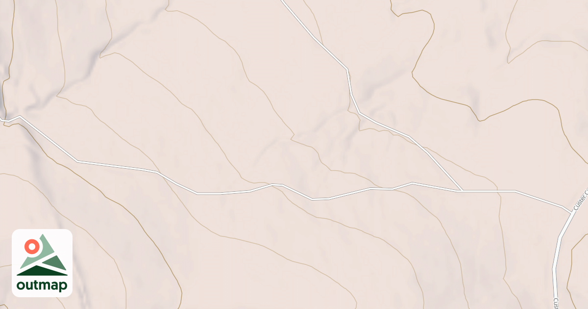 Map of CUSTER CROSSING BR 1J