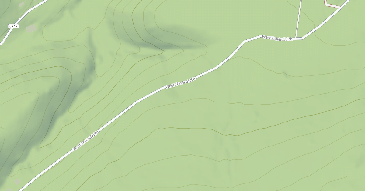 Map preview of W. TRAVIS GULCH