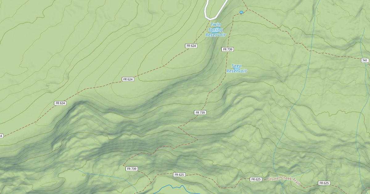Map preview of WEST TWIN SPRINGS