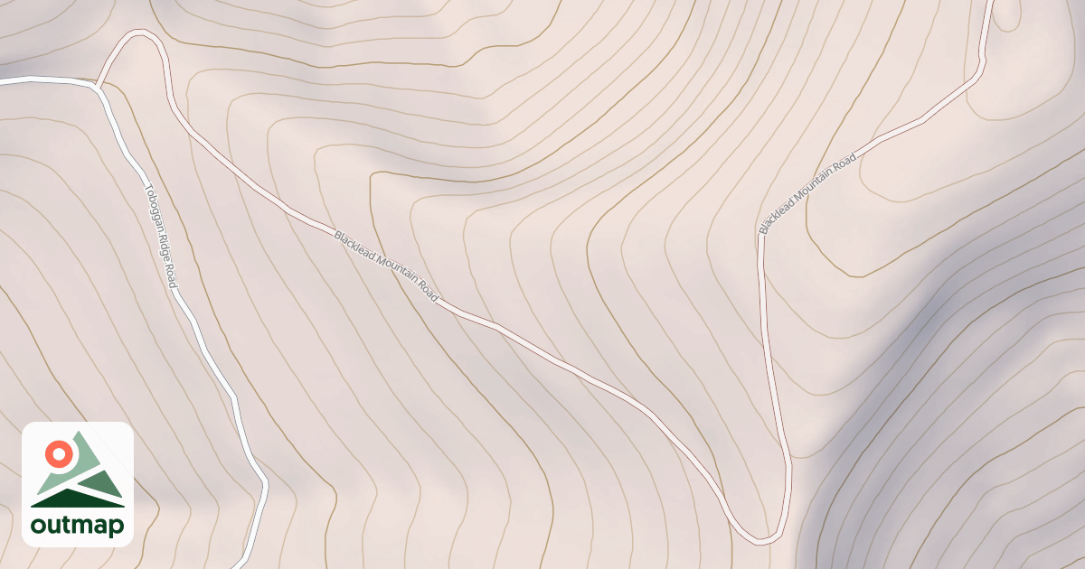 Map of BLACKLEAD MOUNTAIN