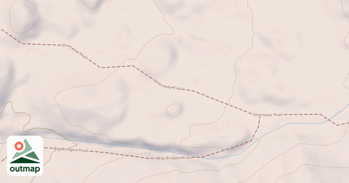 Map of Shelving Rock Mountain Trail - Section 2