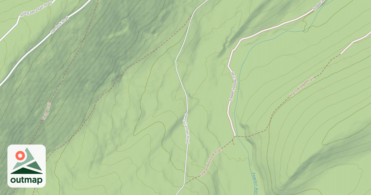 Map of Fowlers Hollow Trails