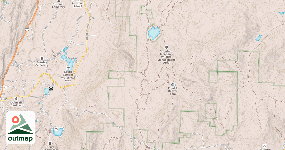 Map of Sucker Pond