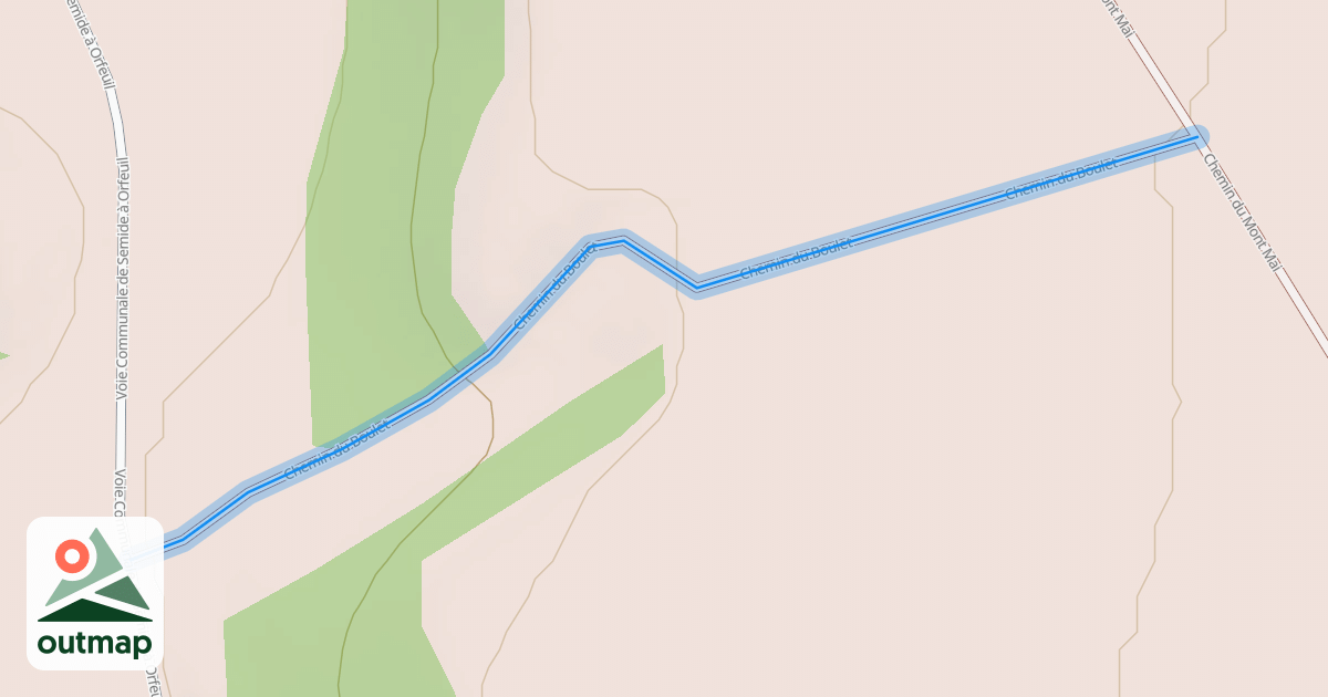 Map of Chemin du Boulet