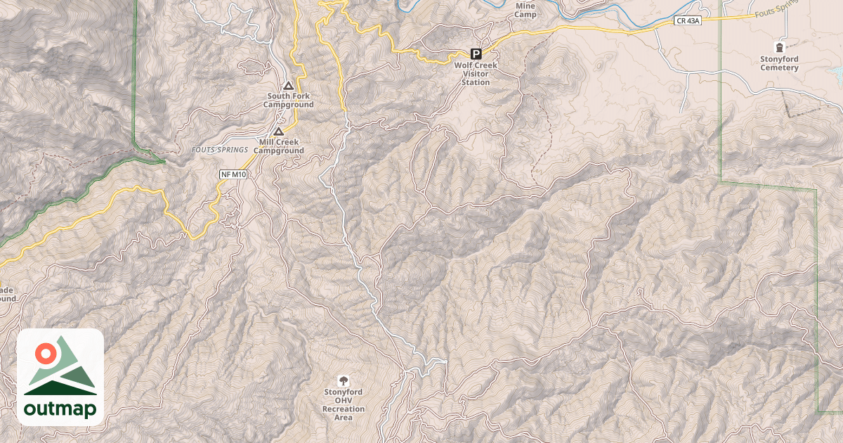 Map of AUK AUK/TROUGH