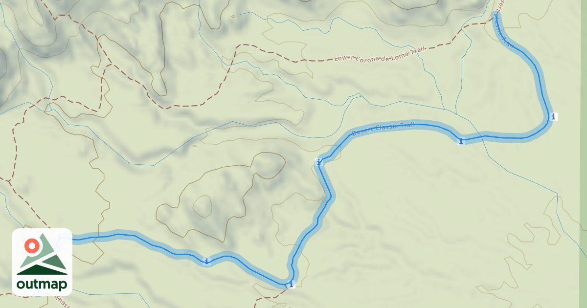 Map of Desert Classic Trail