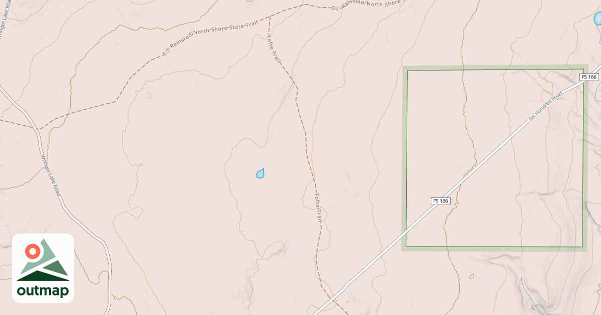 Map of Leveaux Snowmobile Trail