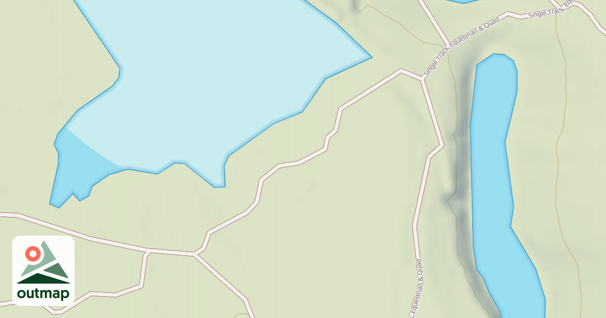 Map of Interlake State Recreation Area Trails