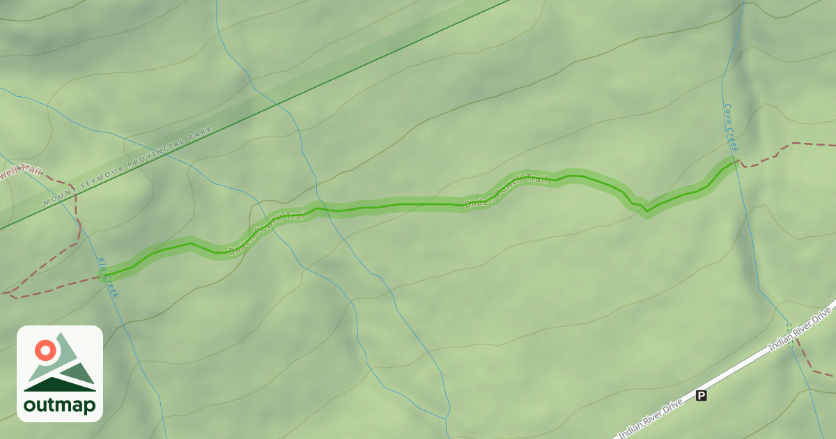 Map of Baden Powell Trail