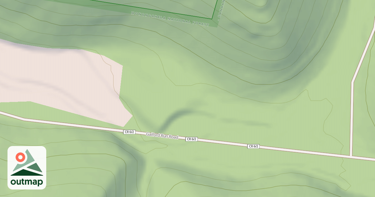 Map of GALFORD RUN / B