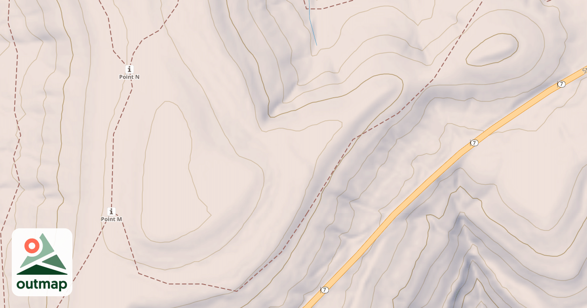 Map of Mg Black Oak Ridge Spur South