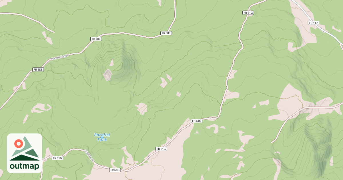 Map of UDALL PEAK
