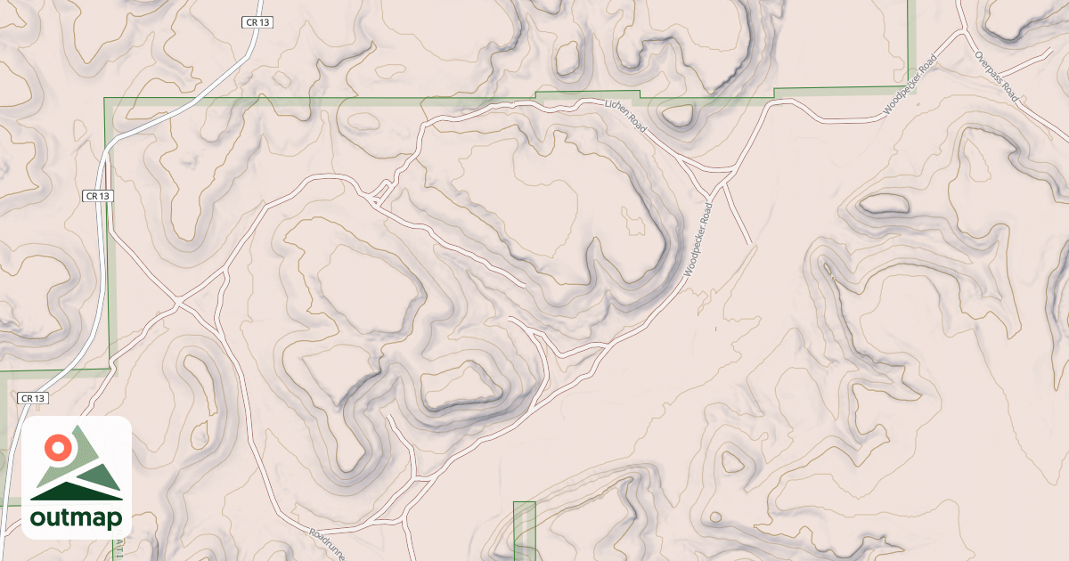 Map of RIM ROCK