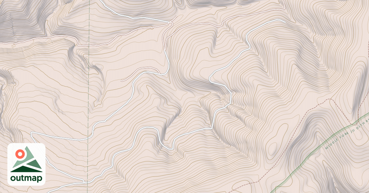 Map of Slide Rock Pt