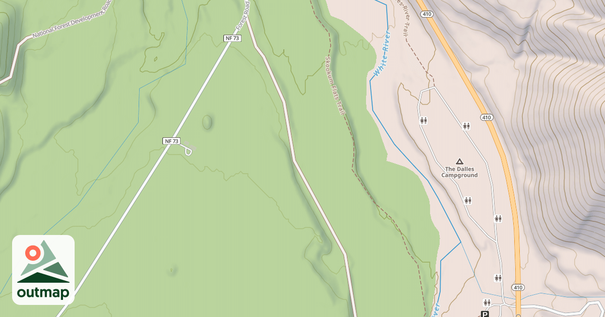 Map of COW FLATS/MATHER