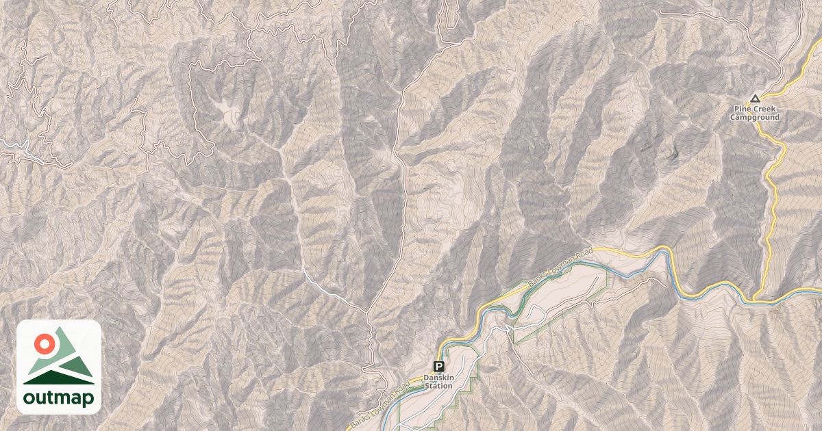 Map of DANSKIN CREEK