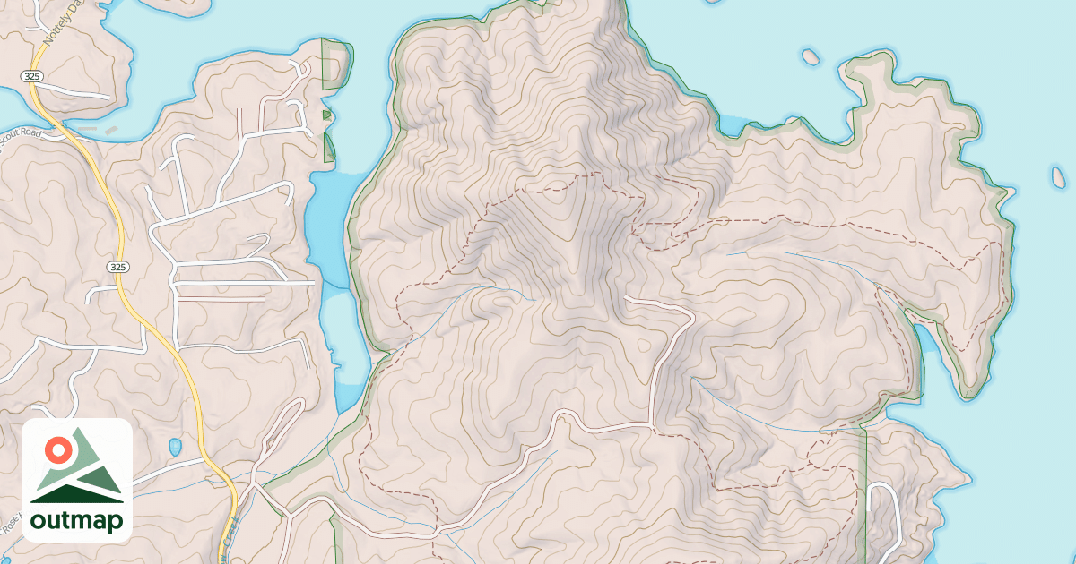 Map of DAVENPORT MTN