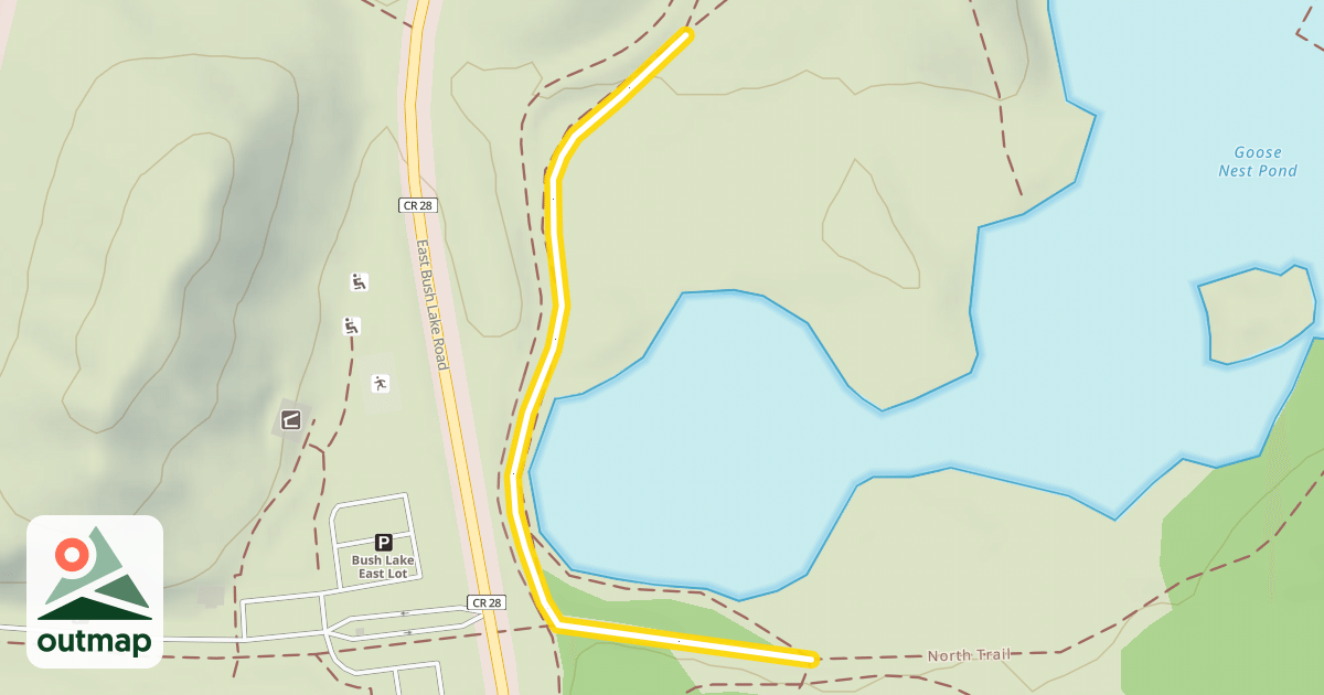 Map of Nature Center Spur