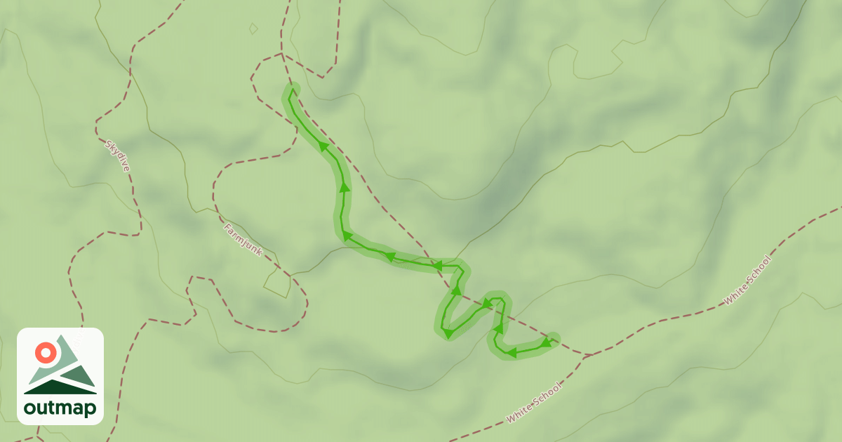 Map of Climbing Trail to Farmjunk and Skydive