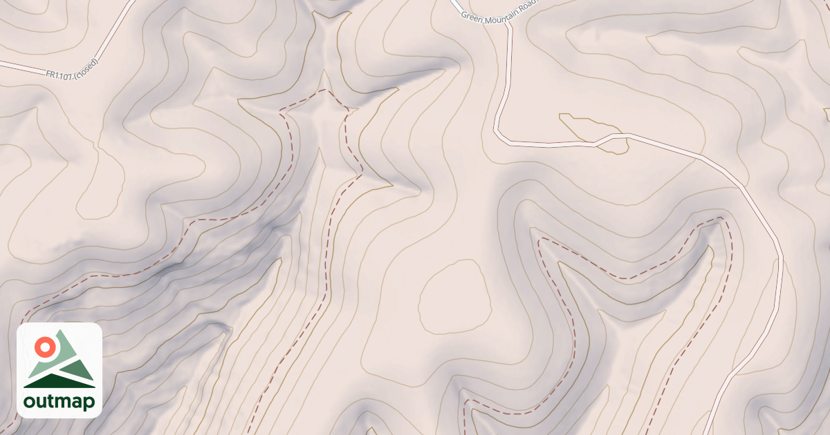 Map of JACKS BRANCH RIDGE