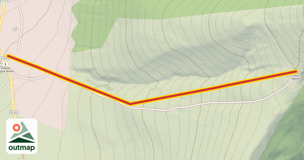 Map of Coste-Belle