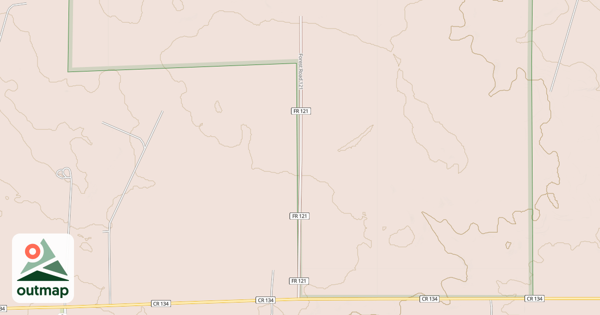 Map of ROAD 121
