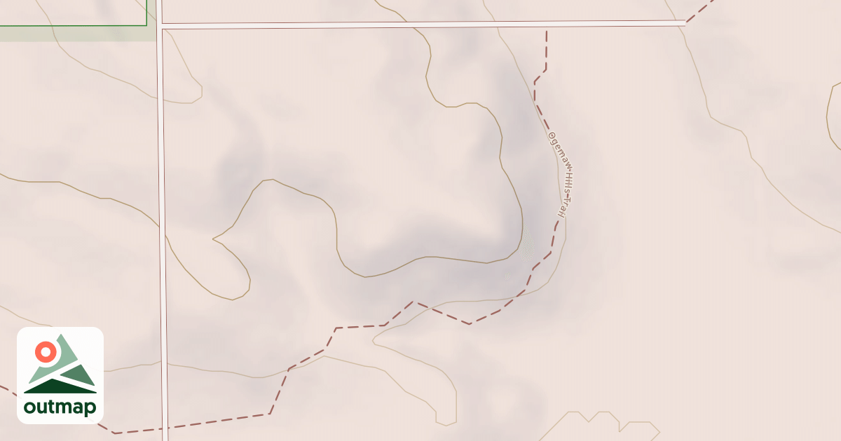 Map of Ogemaw Hills Trail