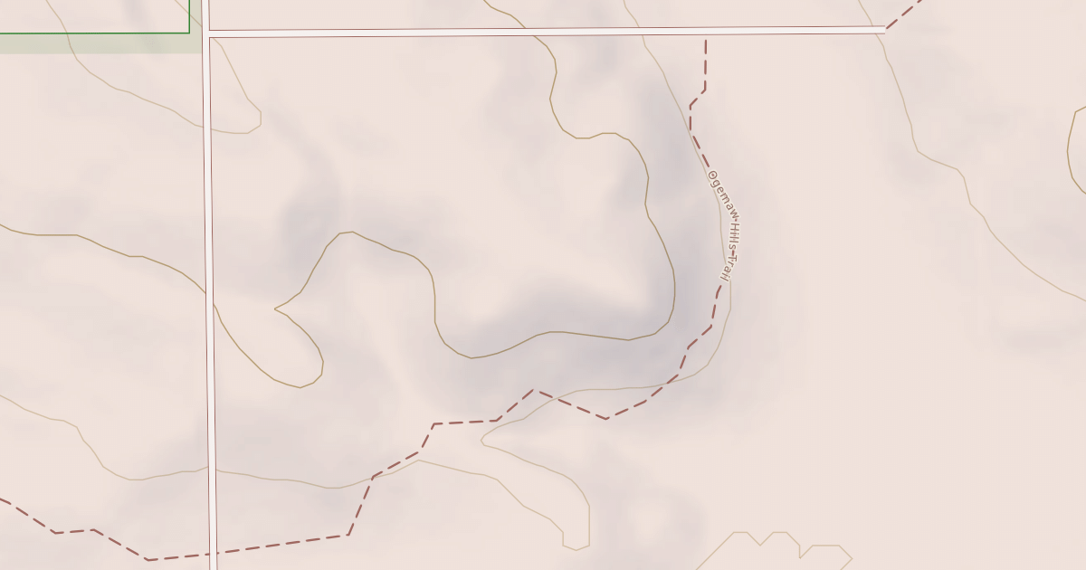 Map preview of Ogemaw Hills Trail