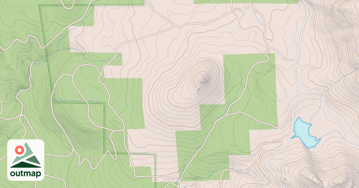 Map of HAZEN FLAT