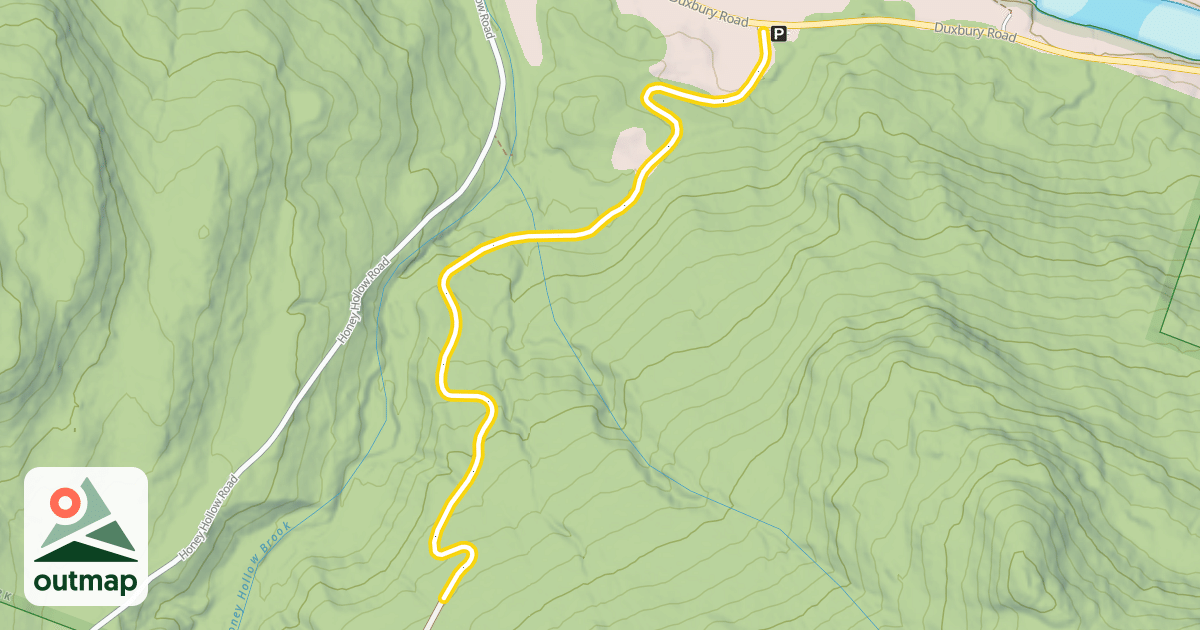 Map of Honey Hollow Trail