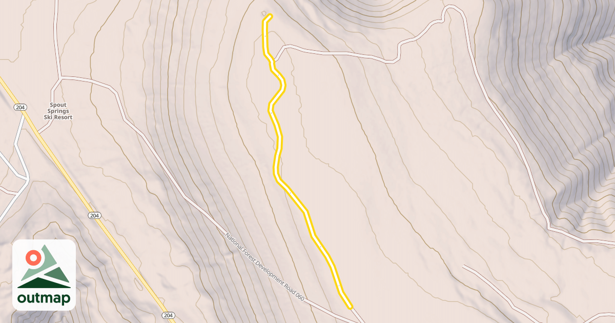 Map of National Forest Development Road 060