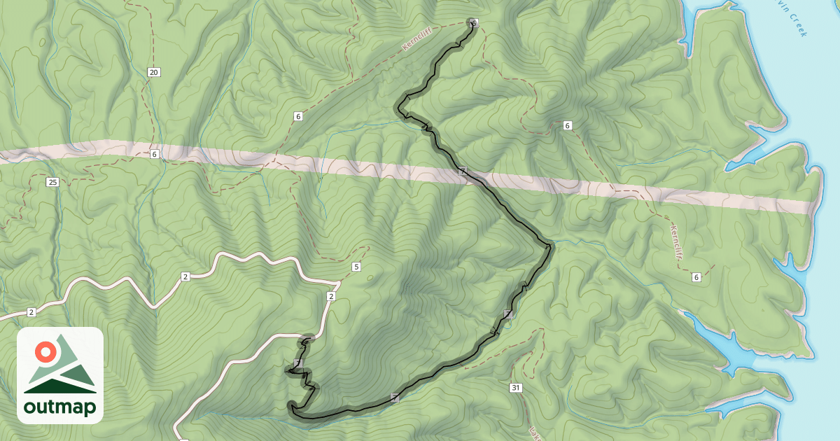 Map of Hemlock Tunnel