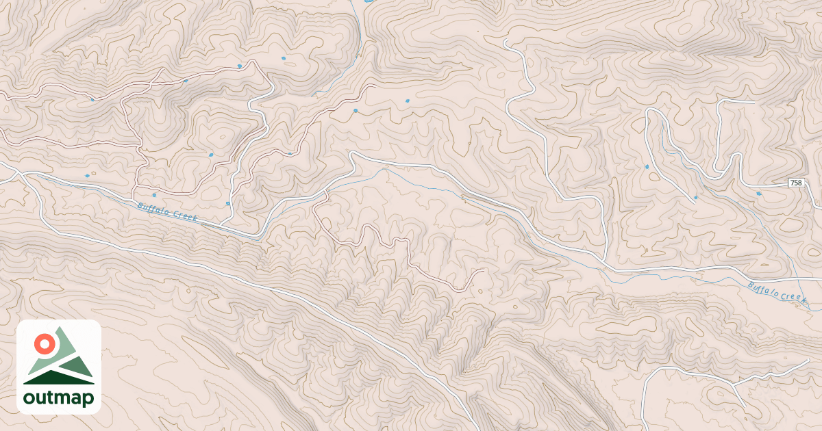 Map of BUFFALO CREEK