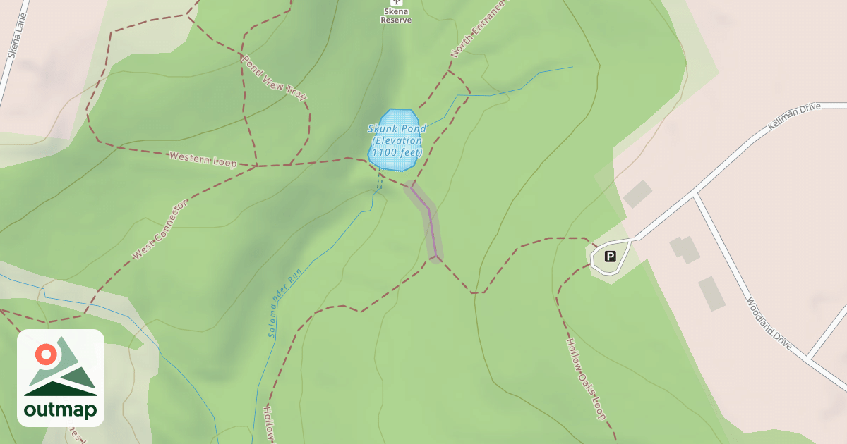 Map of Upper Pond Connector