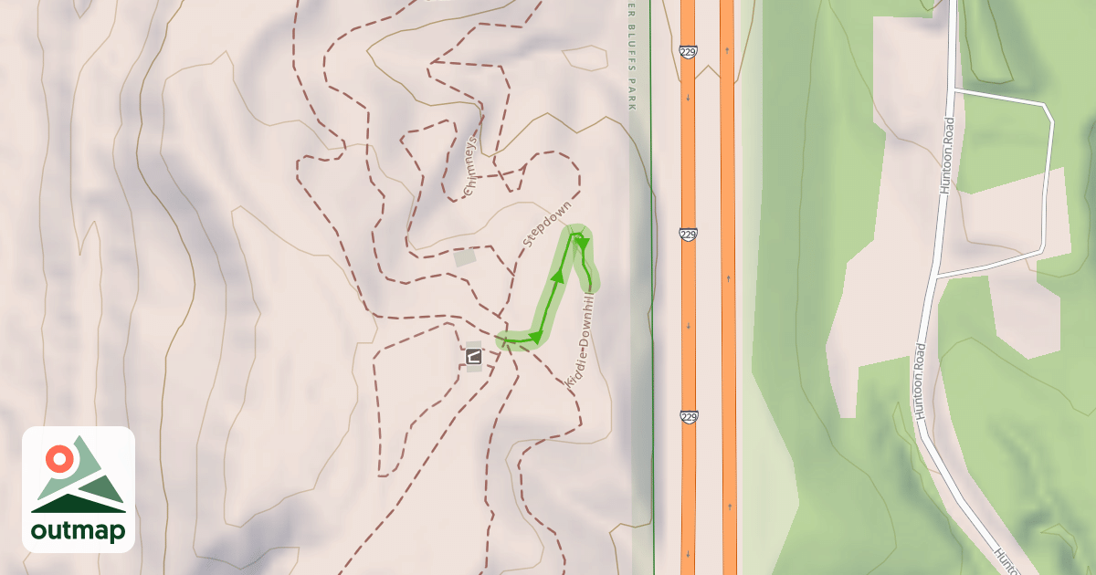 Map of Kiddie Downhill