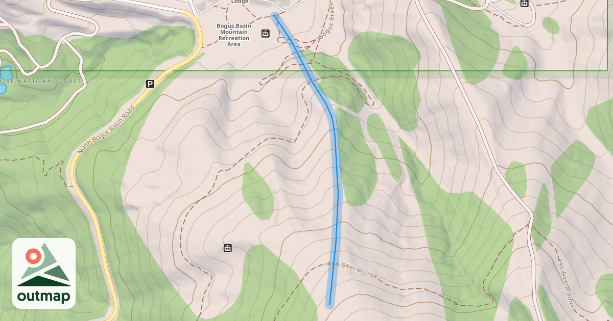 Map of Lower Ridge