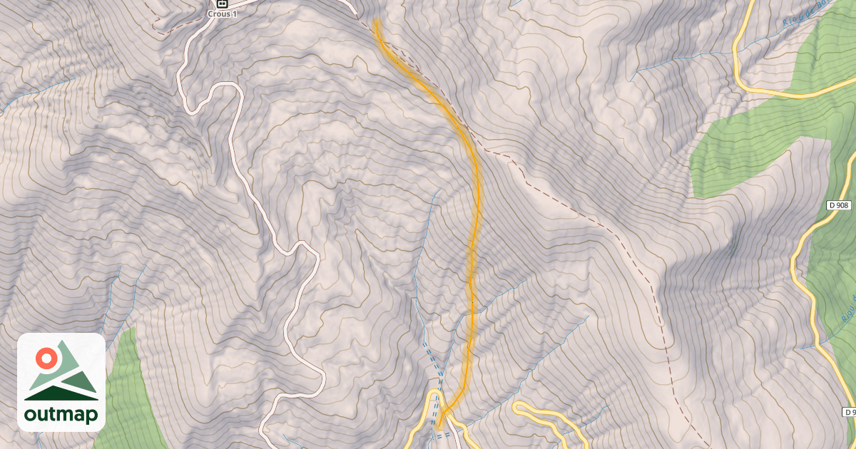 Map of Vescal Hors Piste