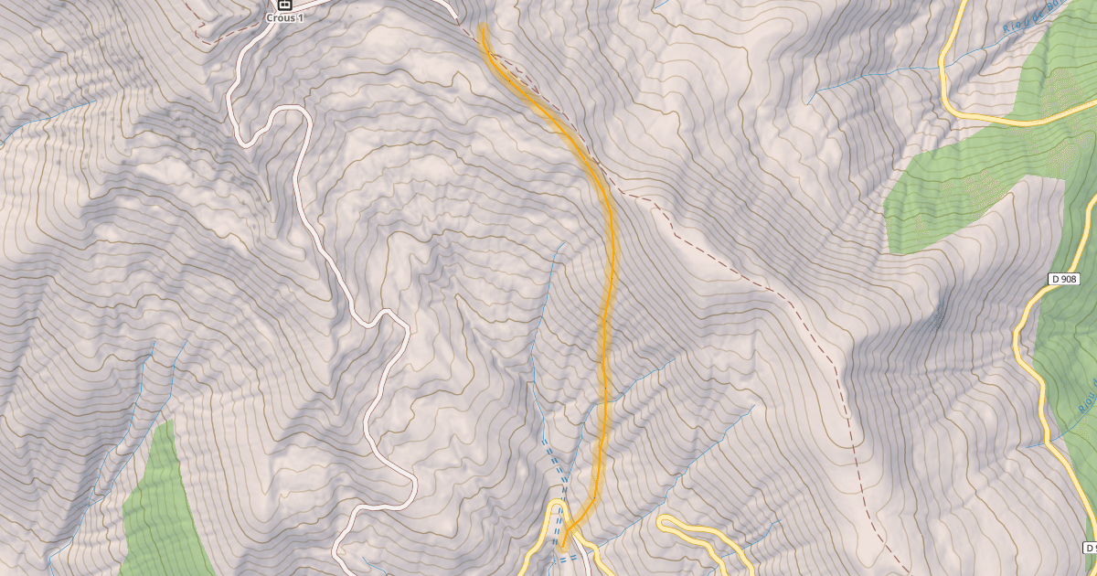 Map preview of Vescal Hors Piste