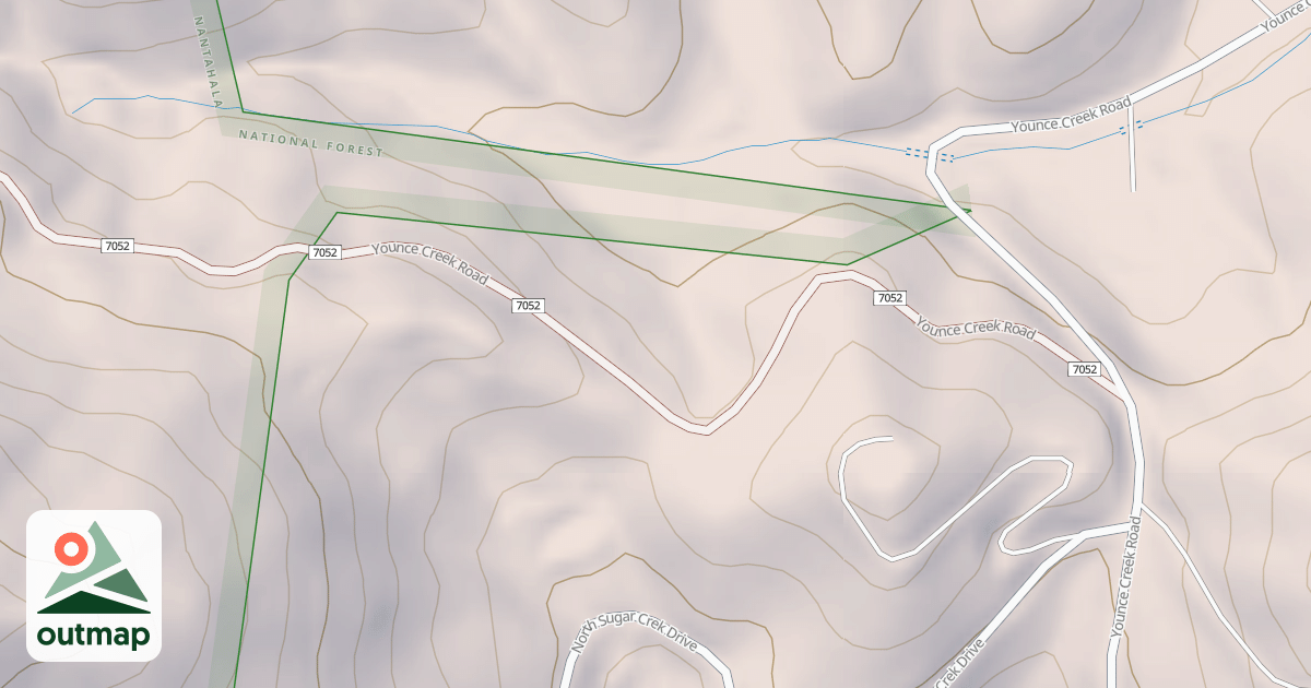 Map of YOUNCE CREEK