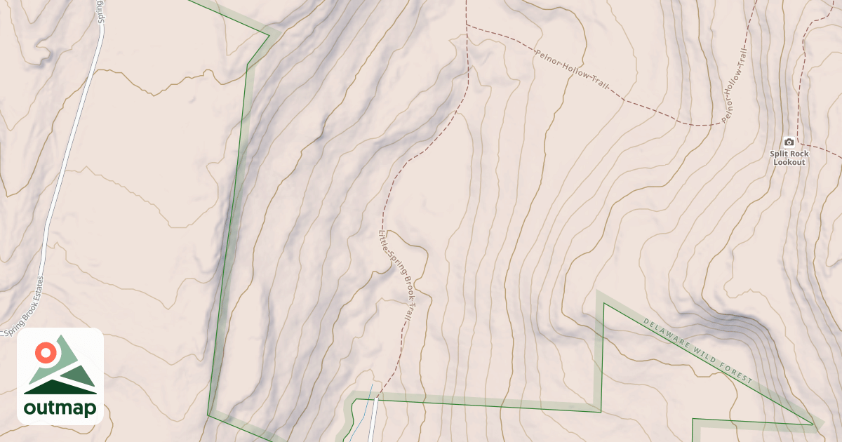 Map of Little Spring Brook Trail