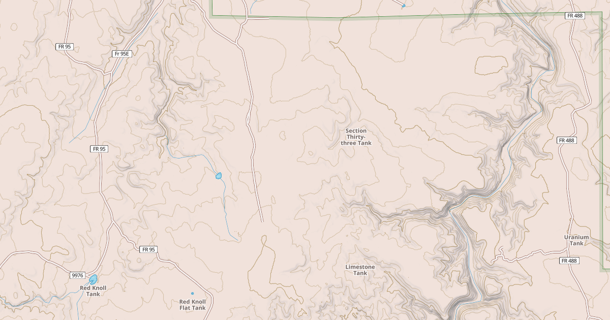 Map preview of USFS National Forest System Roads {6A55A979-0E98-4AA9-93D5-6C7D1B9B1675}
